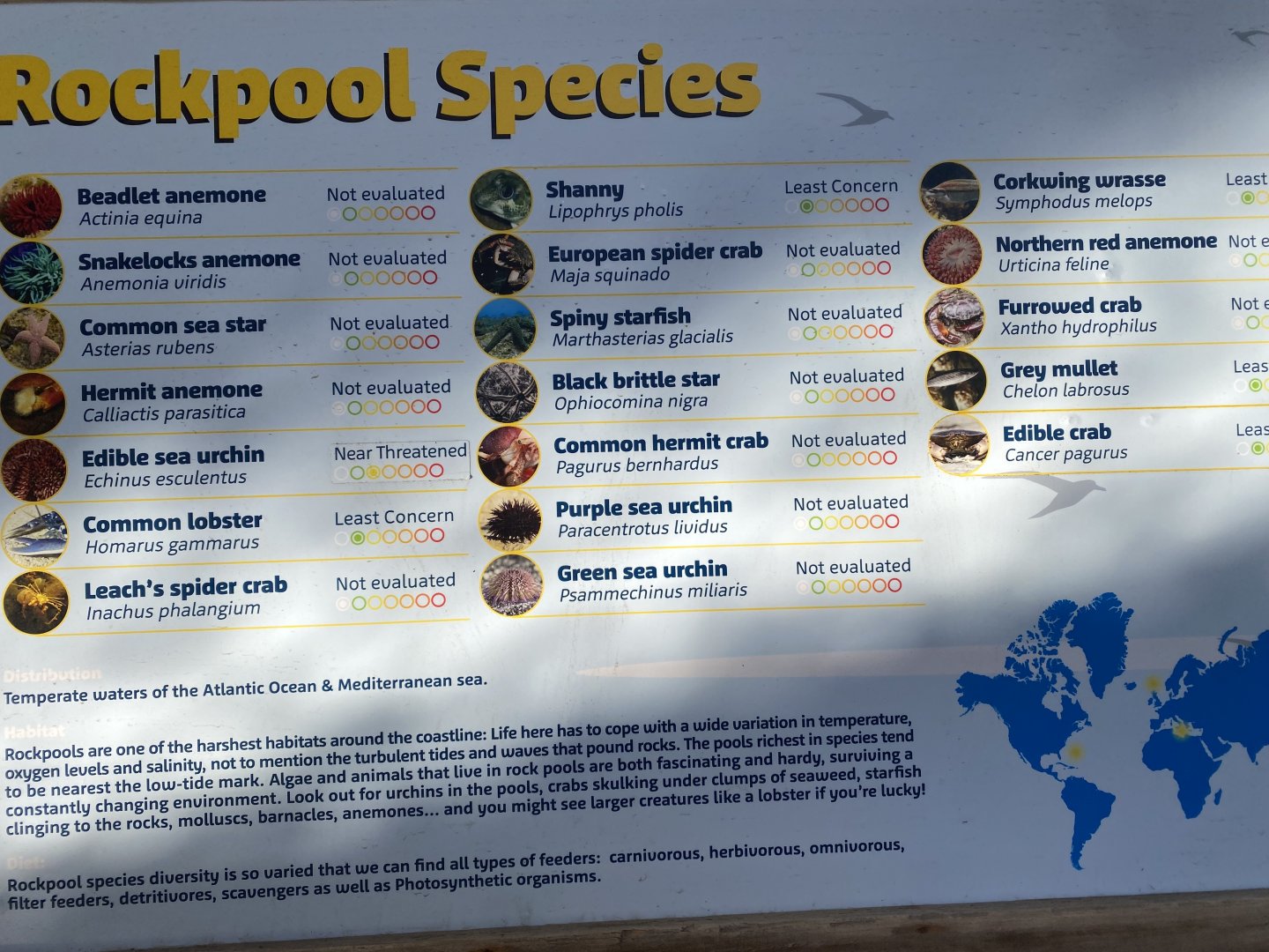 Inhabitants signage for Rockpool area 060125