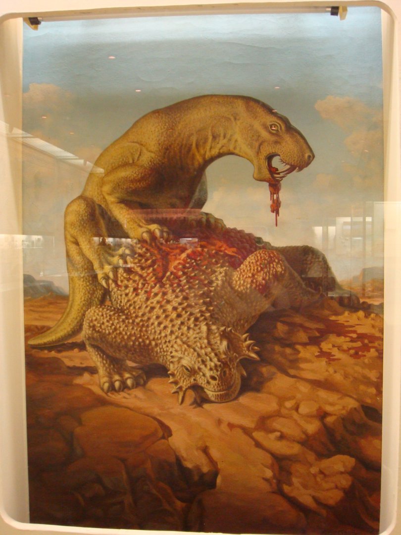 Inostrancevia and Scutosaurus reconstruction