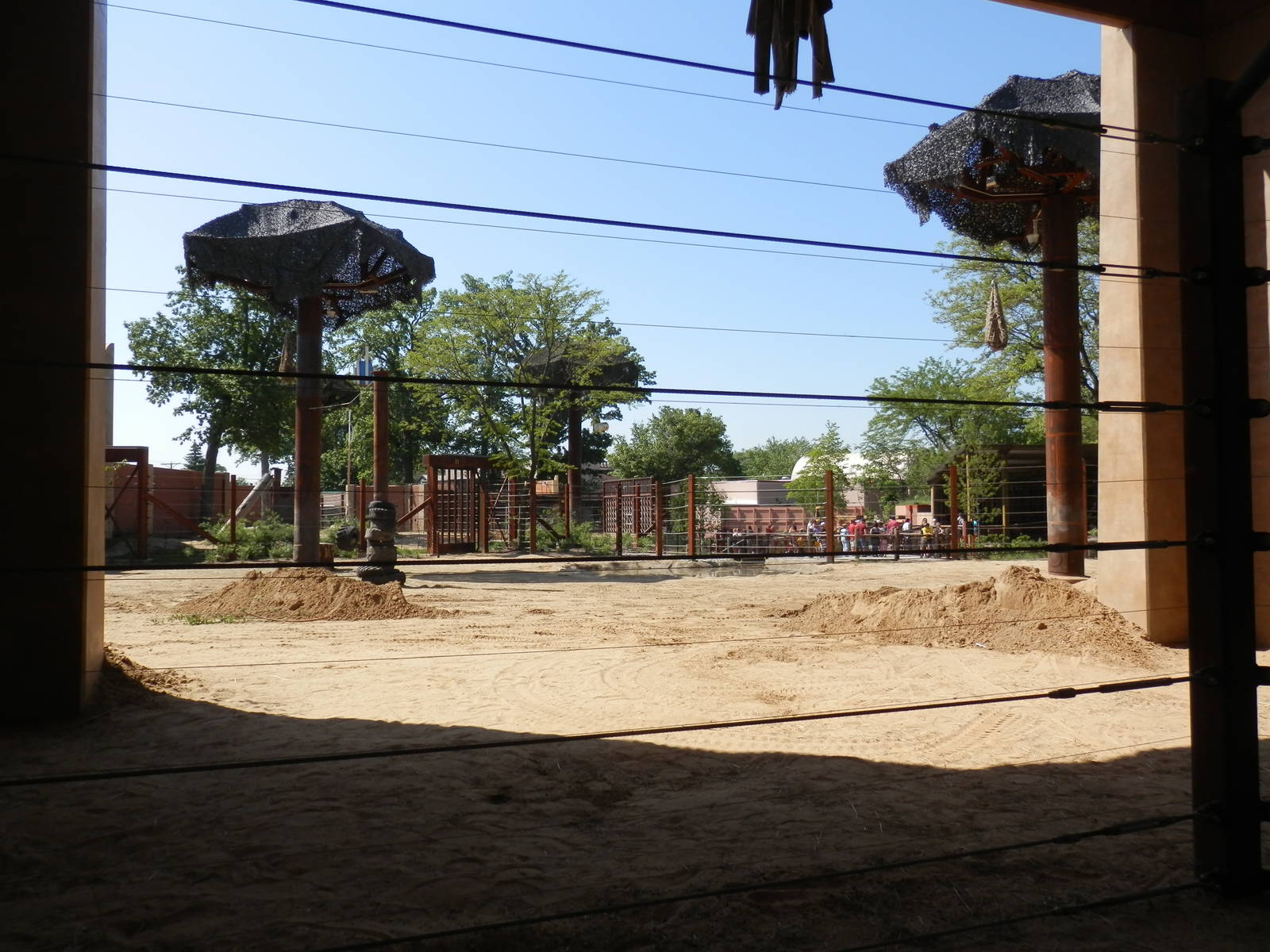 inside indoor viewing area