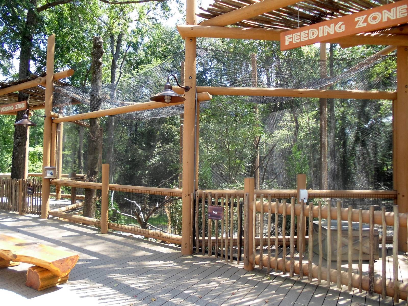 Inside Kiwanis Giraffe Encounter