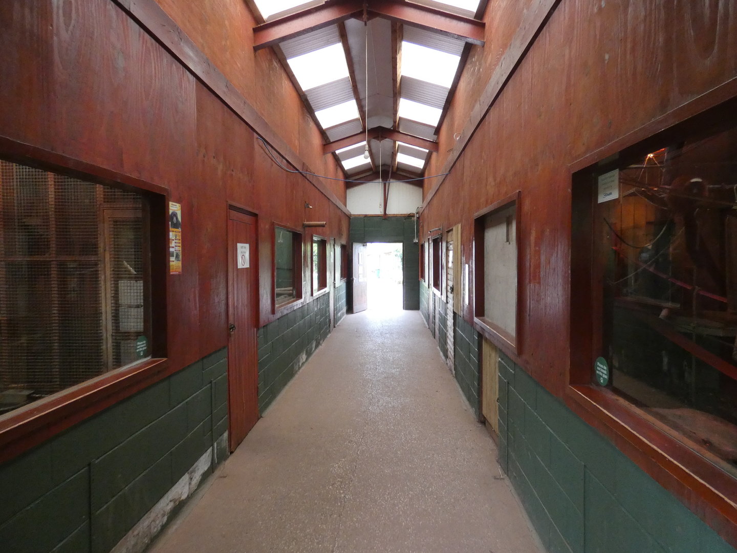Inside of primate house