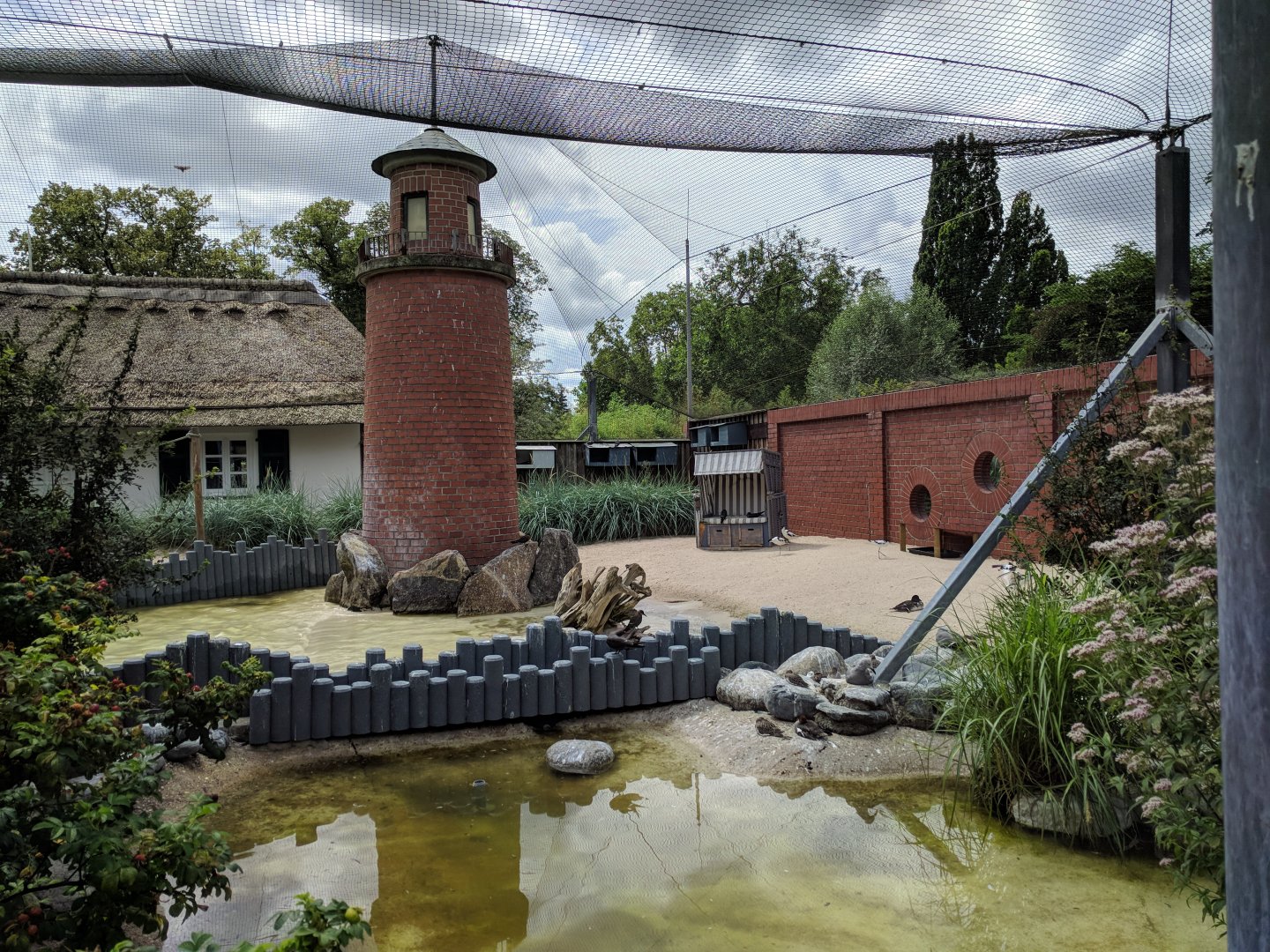 Inside of the Coastal Panorama Sea Bird Aviary