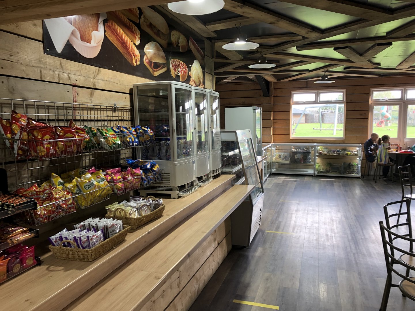 Inside the Cafe at Hamerton Zoo Park (October 2023)