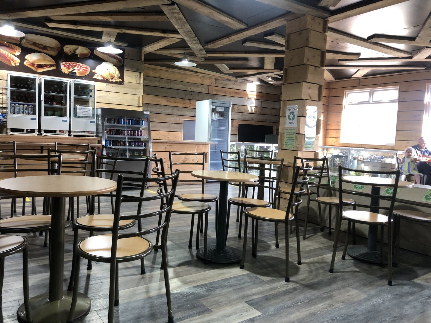 Inside the Cafe at Hamerton Zoo Park (October 2023)