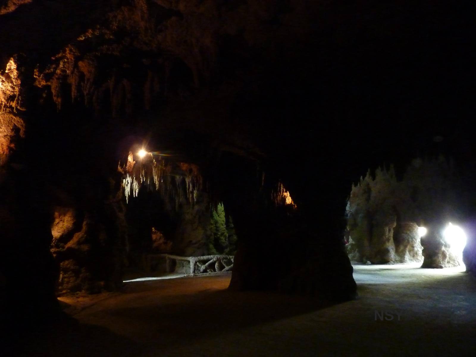 Inside the cave, April 2013.