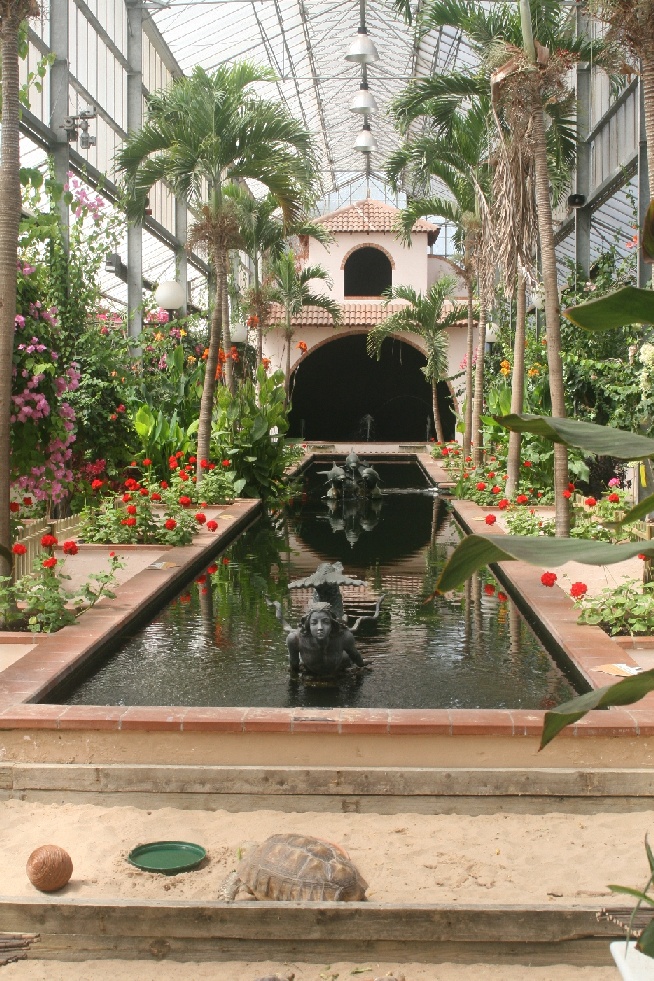 Inside the conservatory