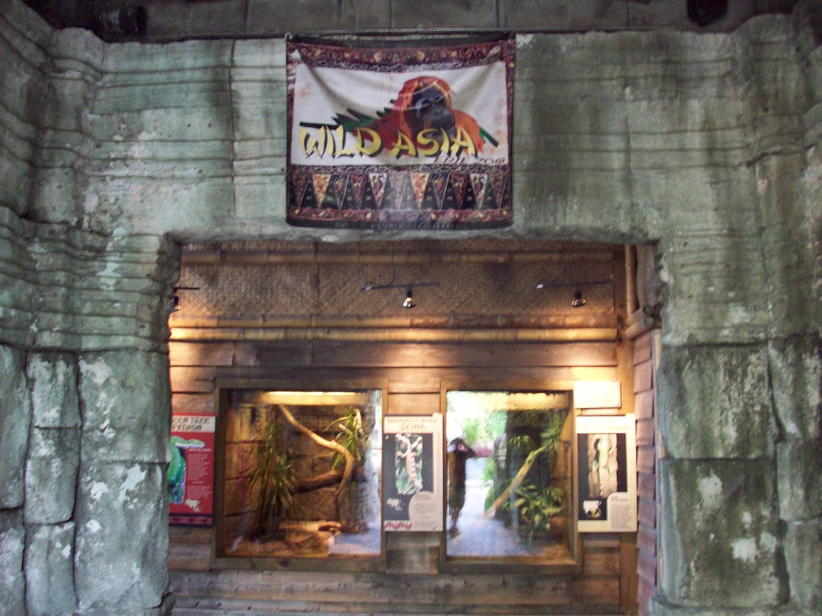 Inside the entrance of Wild Asia.