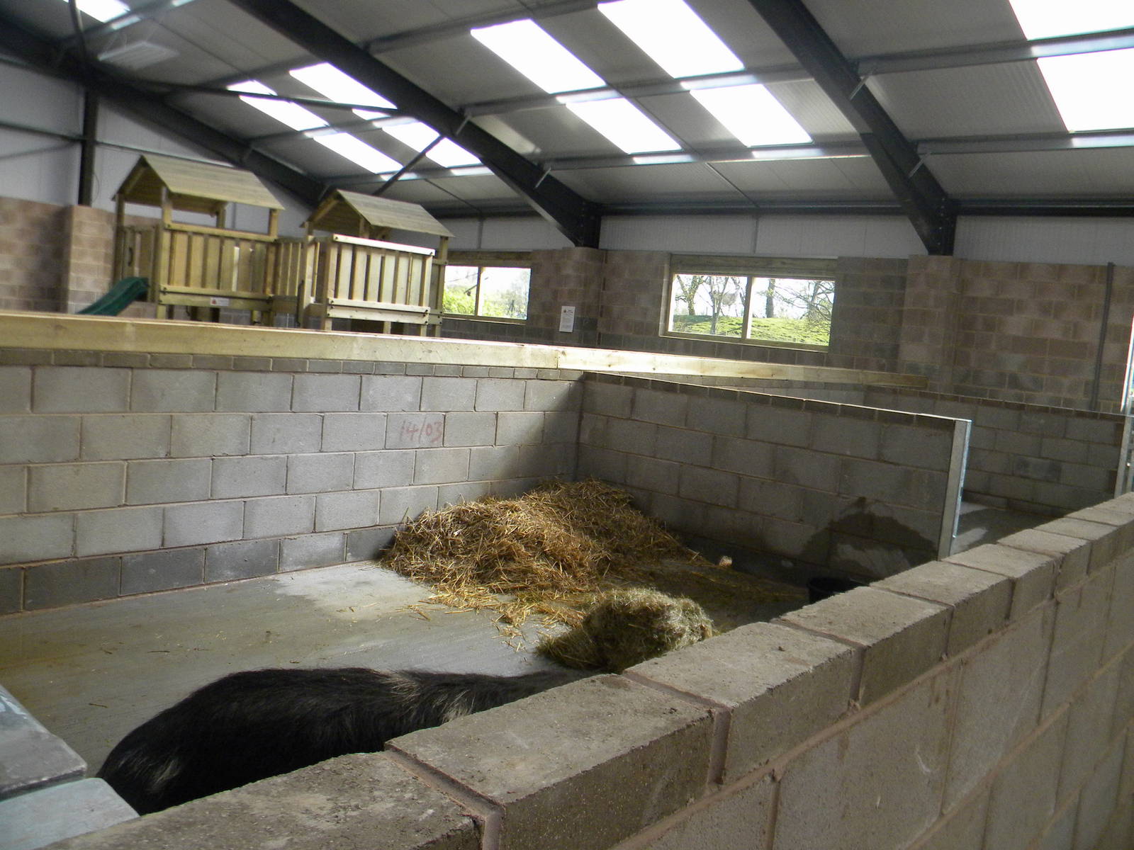 Inside the new Childrens Farm at Blackpool Zoo 10th April 2011