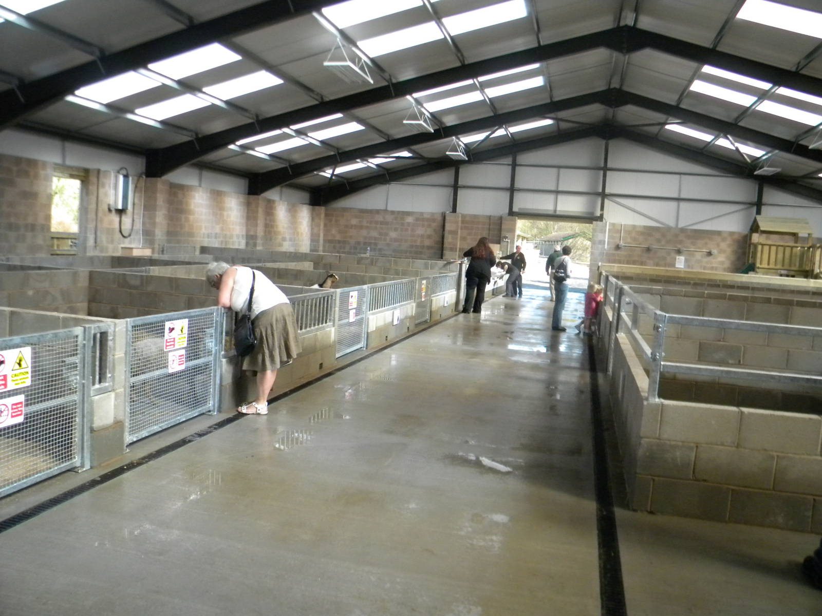 Inside the new Childrens Farm at Blackpool Zoo 10th April 2011