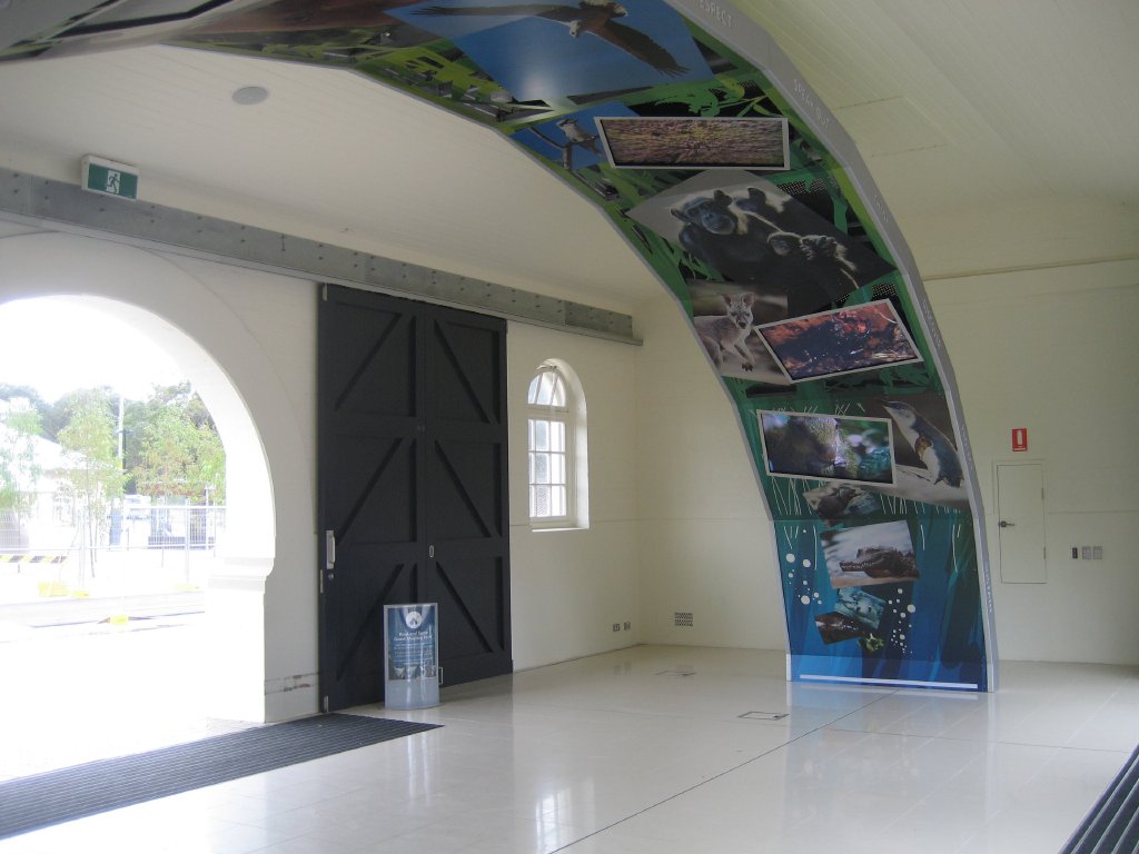 Inside the new Entry precinct