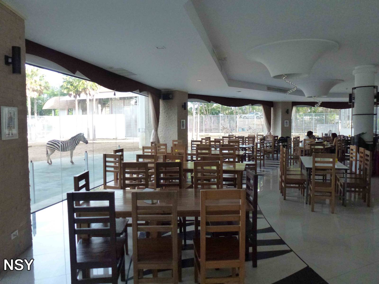 Inside the restaurant, June 2013.