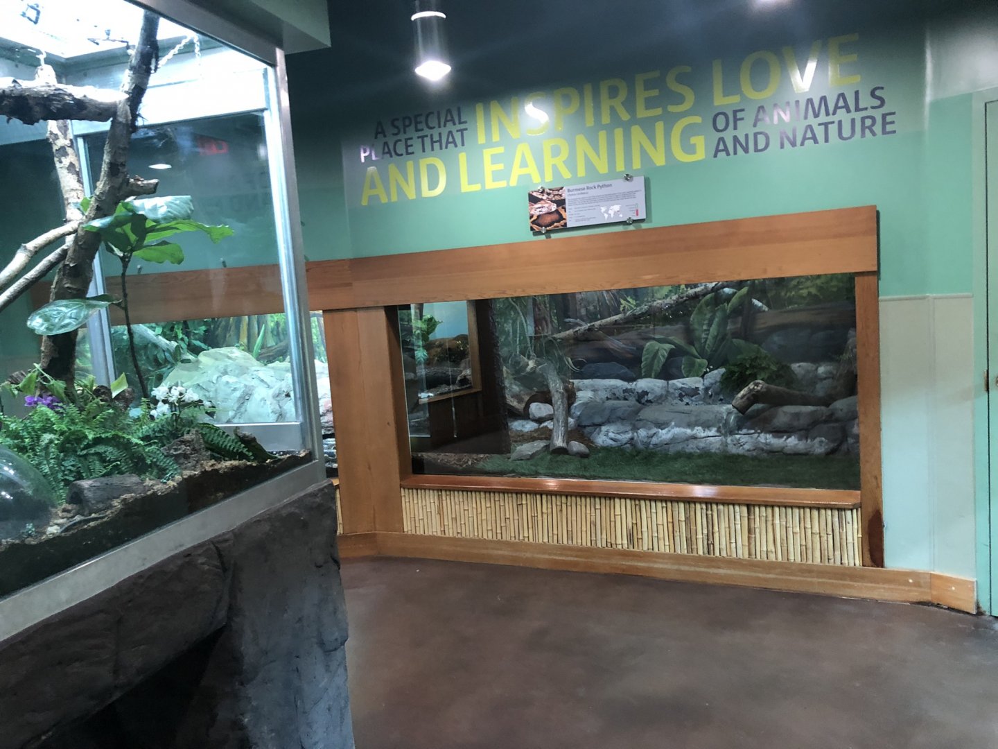 Inside the Sato Centre at Edmonton Valley Zoo (July 2022)