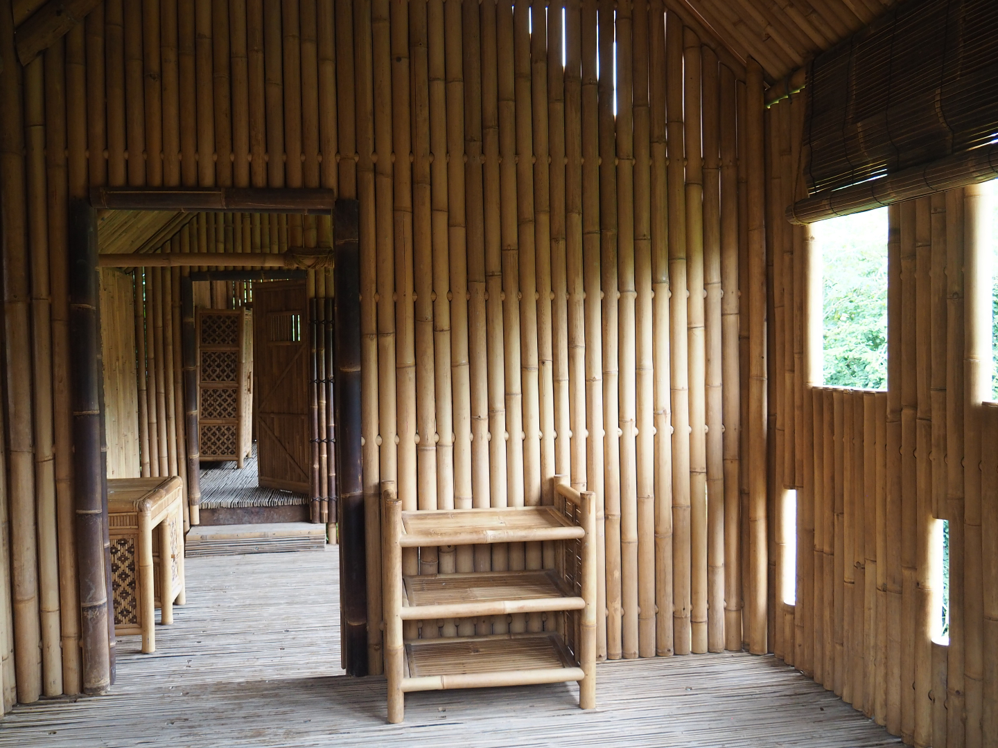 Inside the second elephant viewing lodge, 2020-07-14
