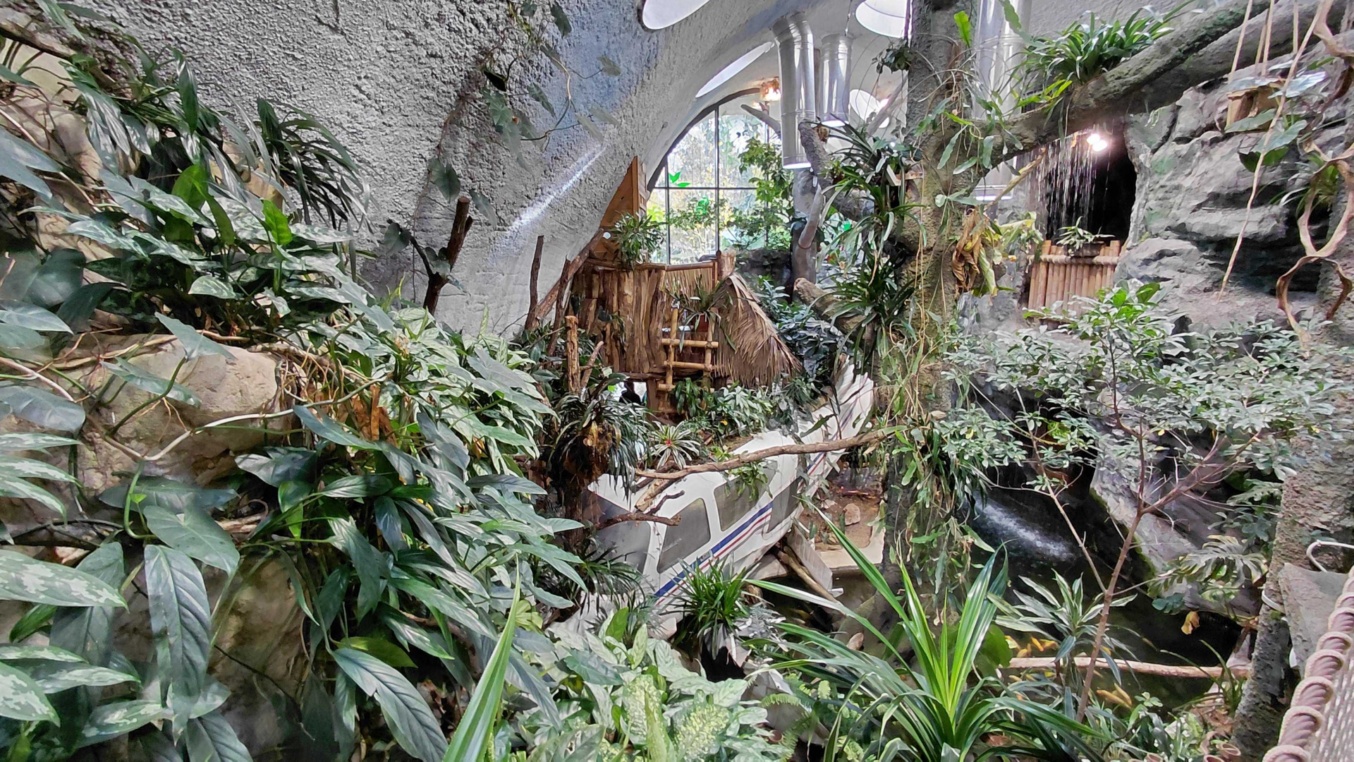 Inside the tropical house