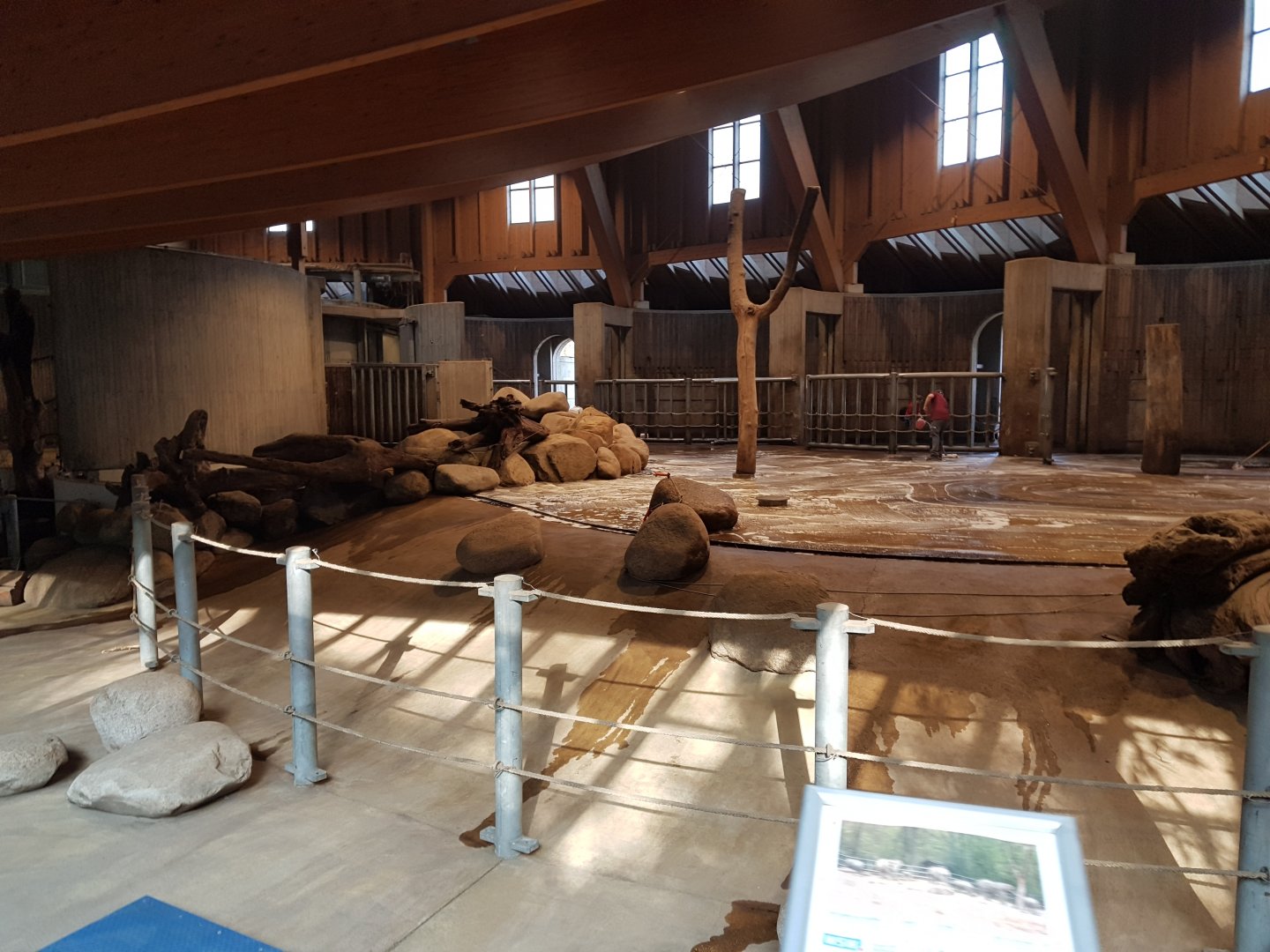 Interior of African elephant house