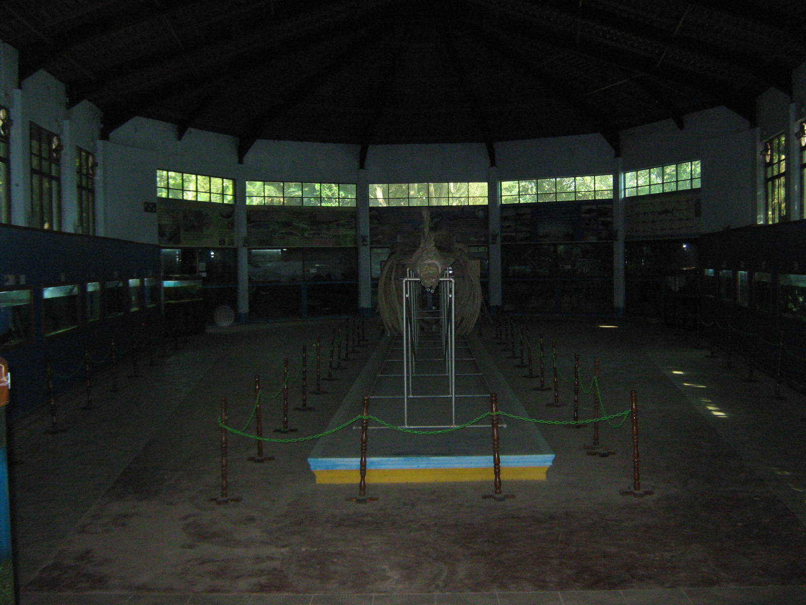 interior of aquarium building