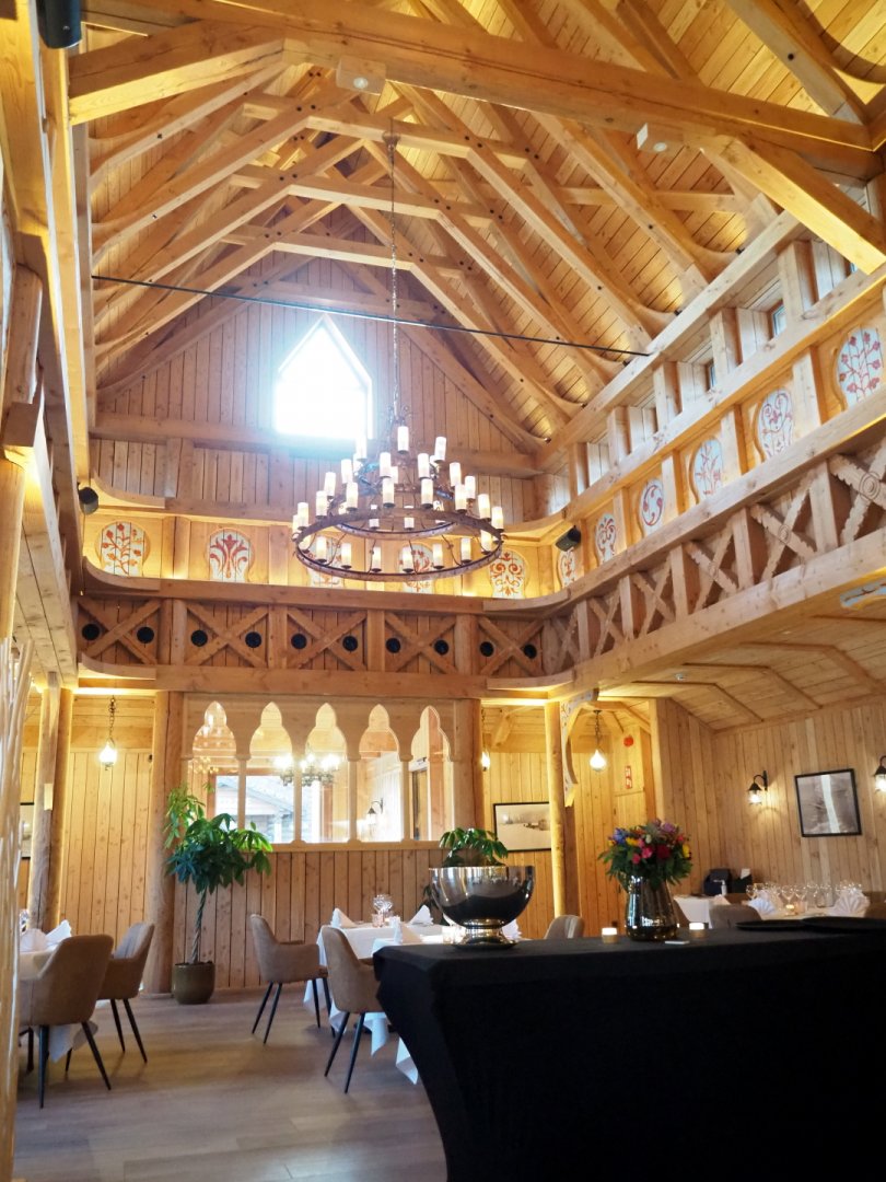 Interior of fine dining restaurant Le Mökki, 2021-09-02