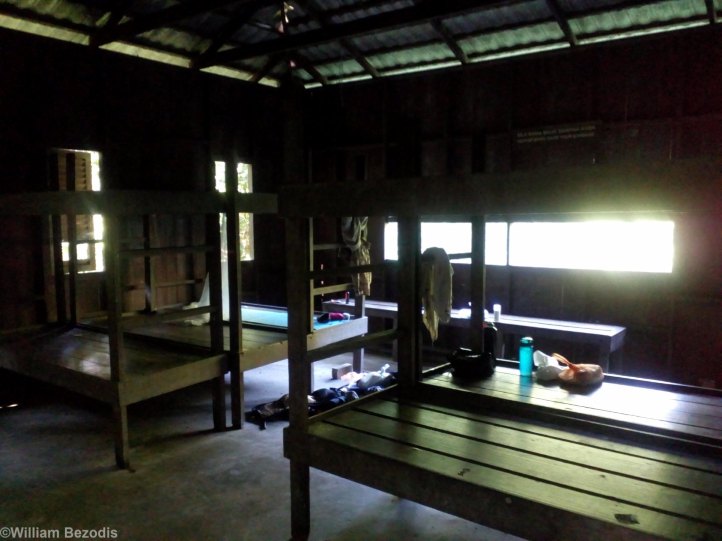 Interior of Kumbang Hide - Taman Negara