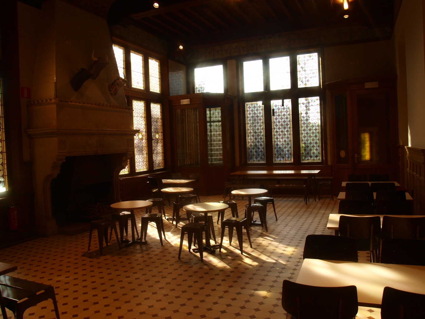 Interior of Latteria restaurant in Melkerij building