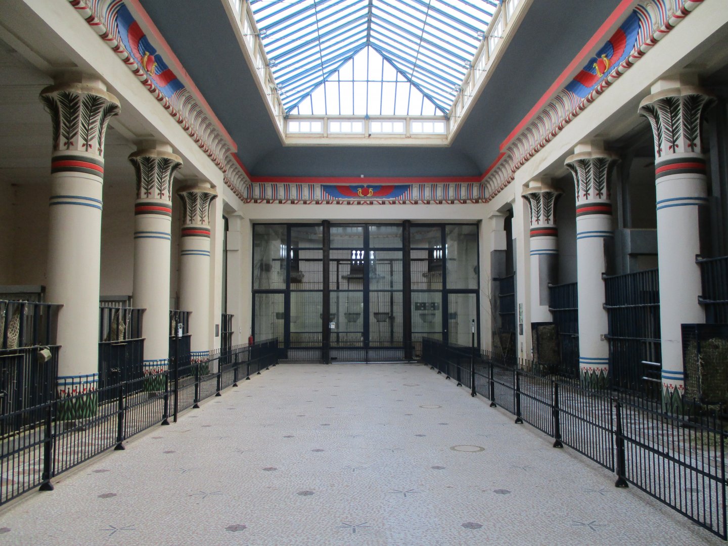 Interior of the Egyptian Temple