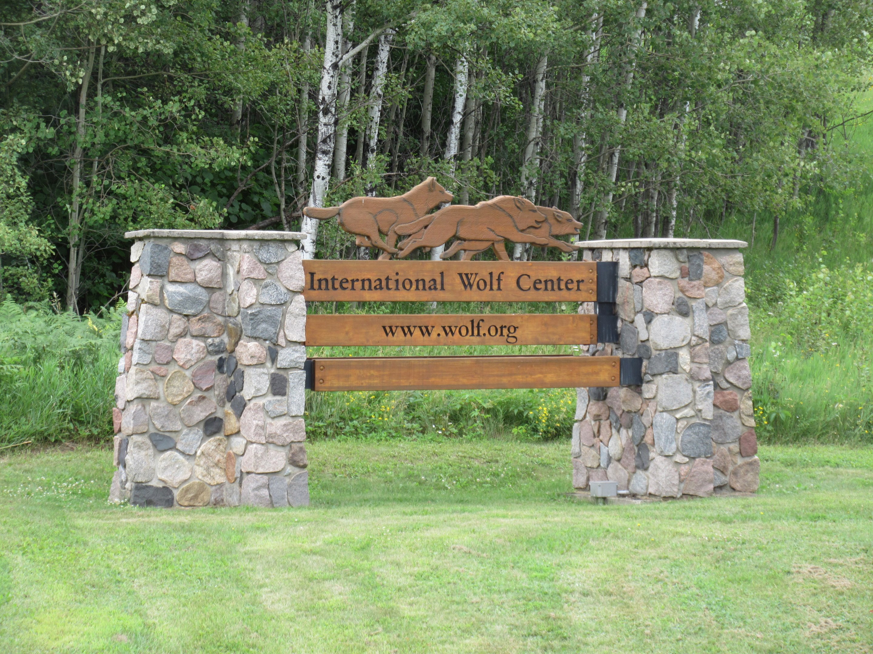 International Wolf Center - Entrance Sign