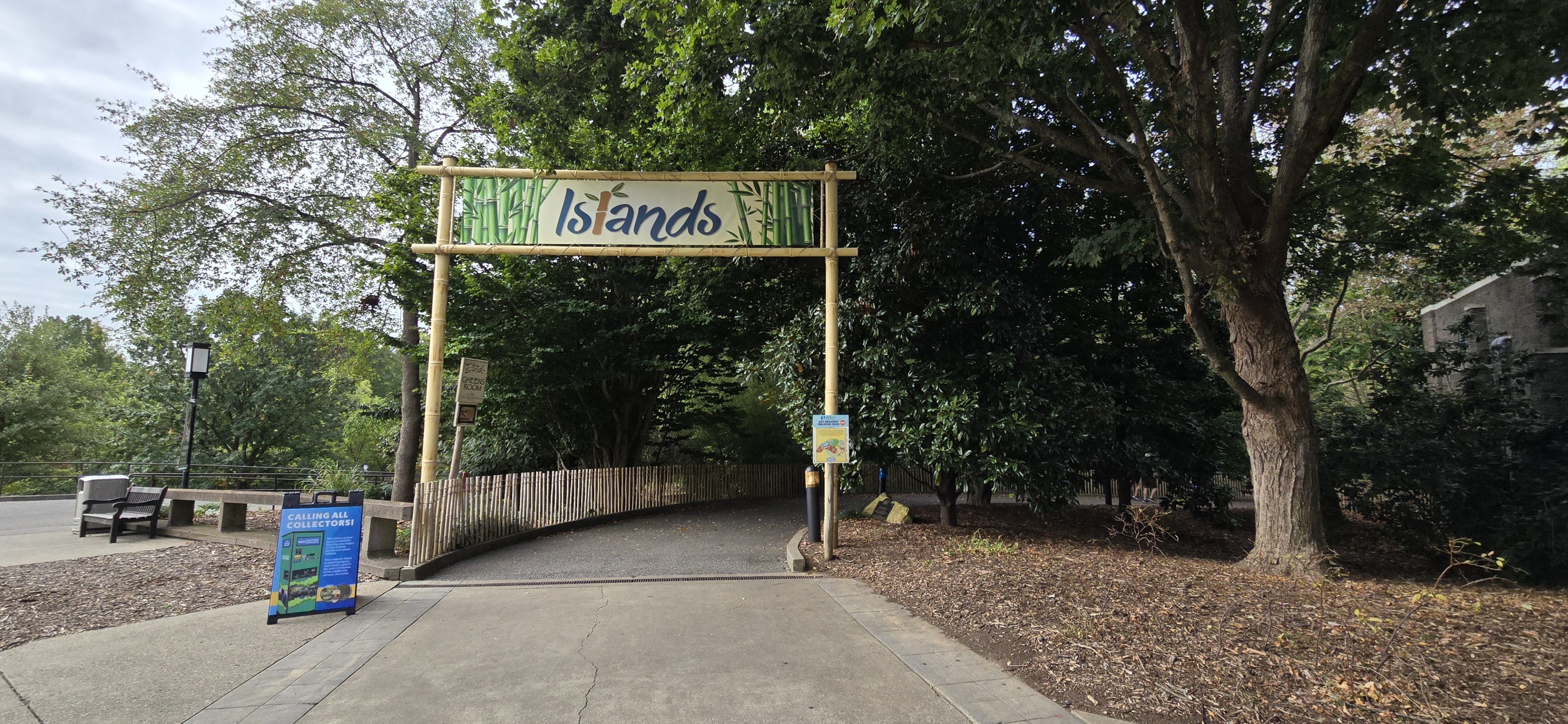 Islands area entry sign