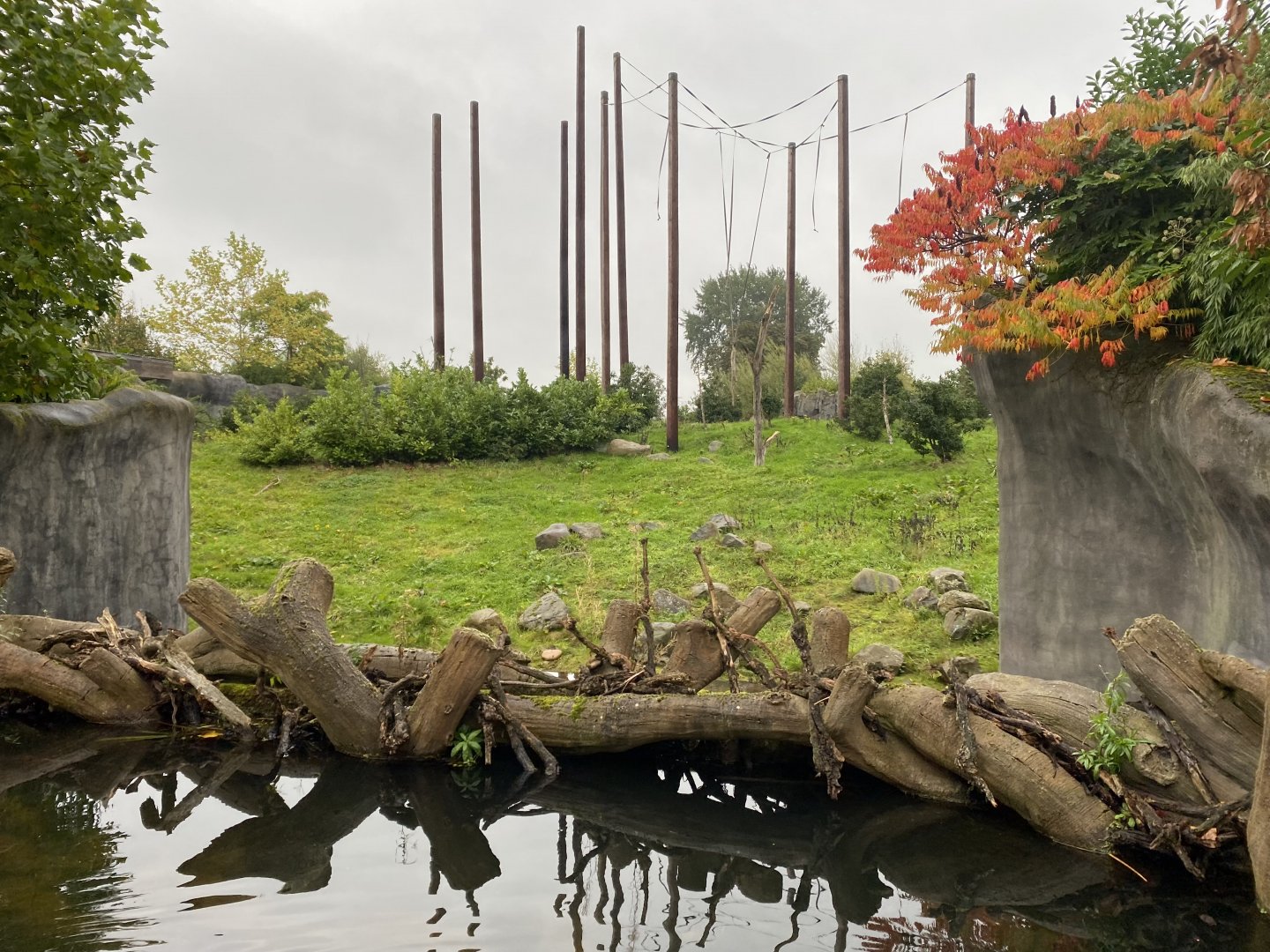 Islands Boat Trip view - primate enclosure 181021