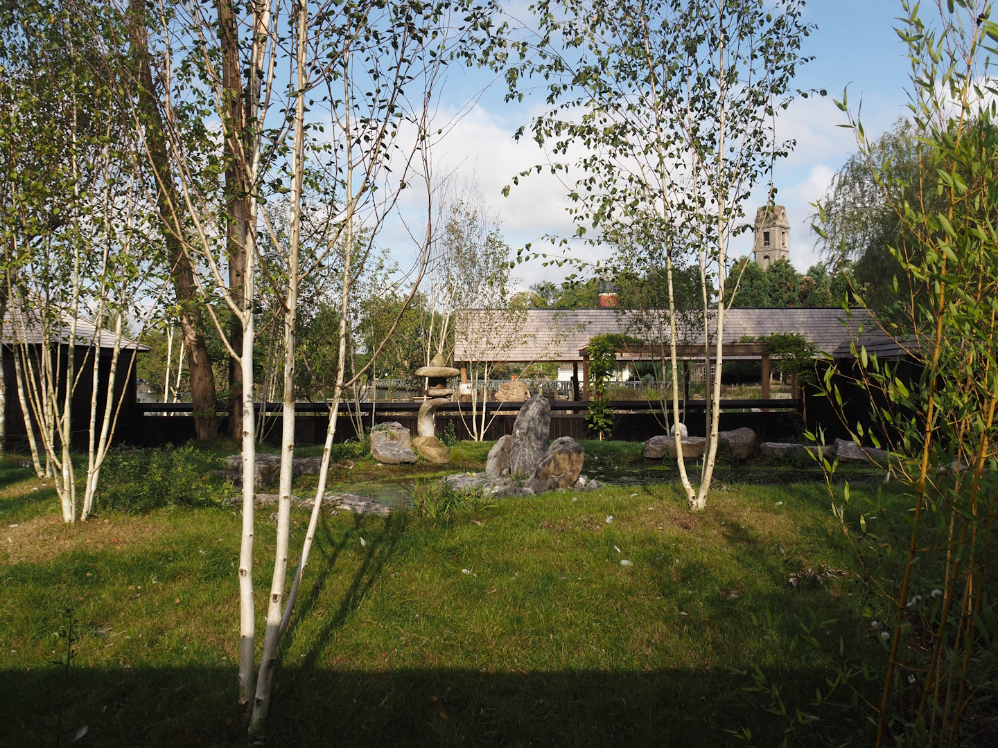 Islands of the Rising Sun - Hokkaido - Red-crowned crane exhibit and Siamang structures, 2024-09-17