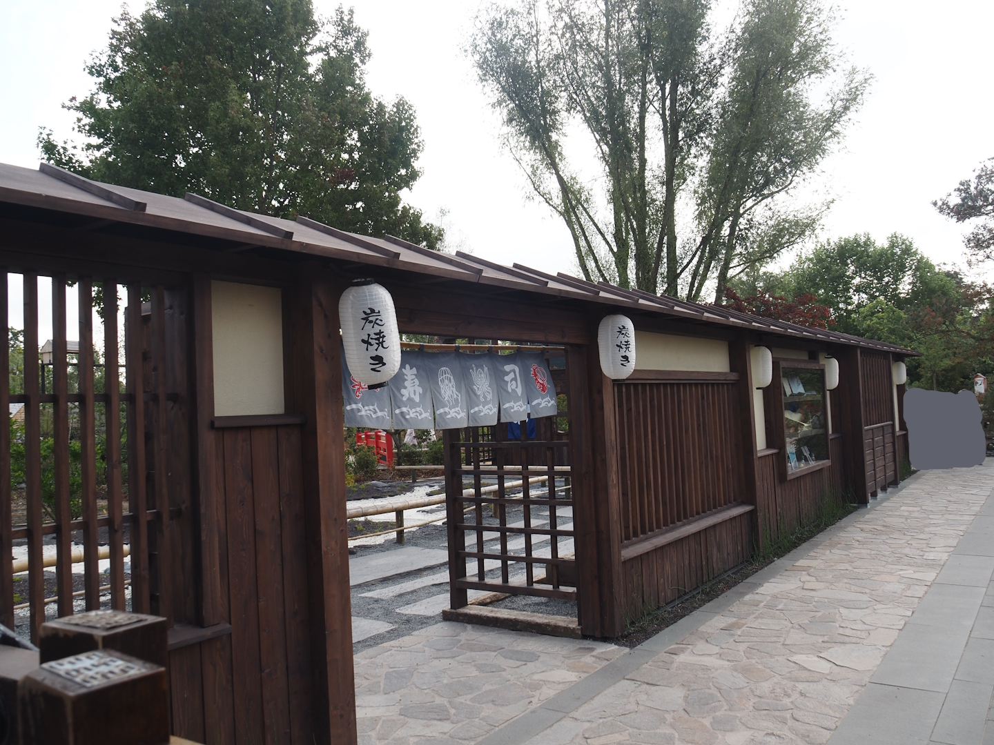 Islands of the Rising Sun - Honshu - Japanese garden wall with artwork display, 2024-09-17