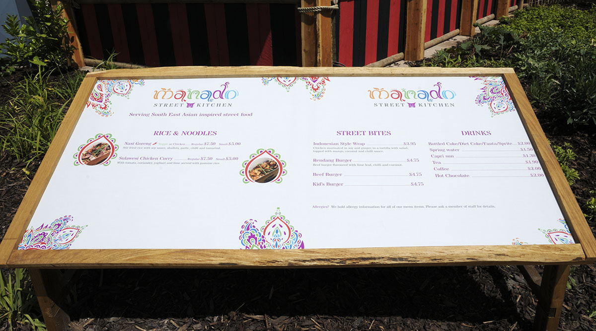 Islands on Foot - Menu