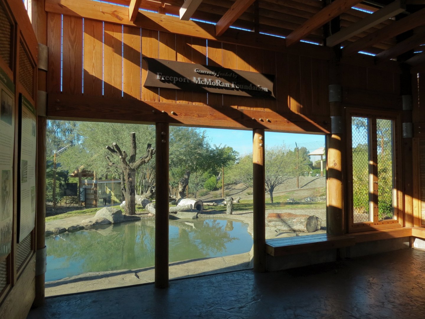 Isle of the Tiger - Main Viewing Shelter - View of Left Exhibit