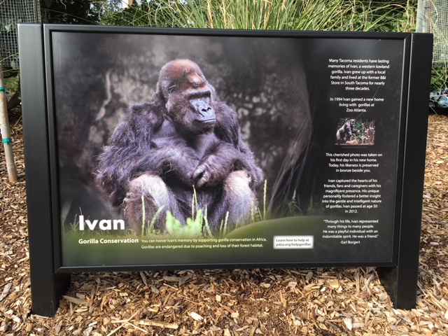Ivan the Gorilla Sign - New in 2016