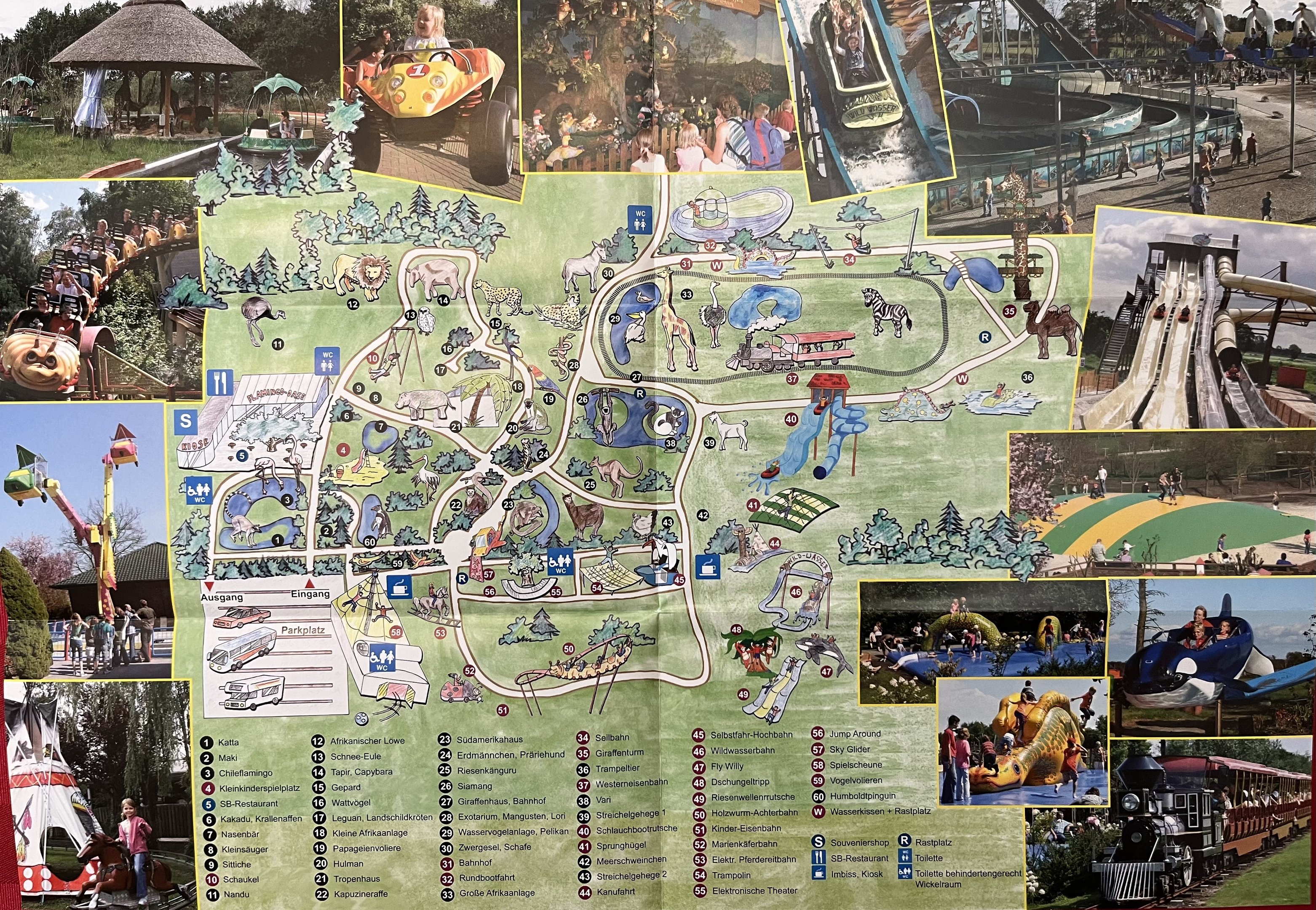 Jaderpark Zoo Map - 2014