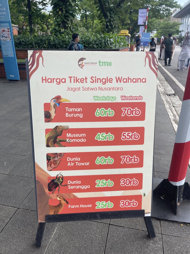 jagat satwa parks price list