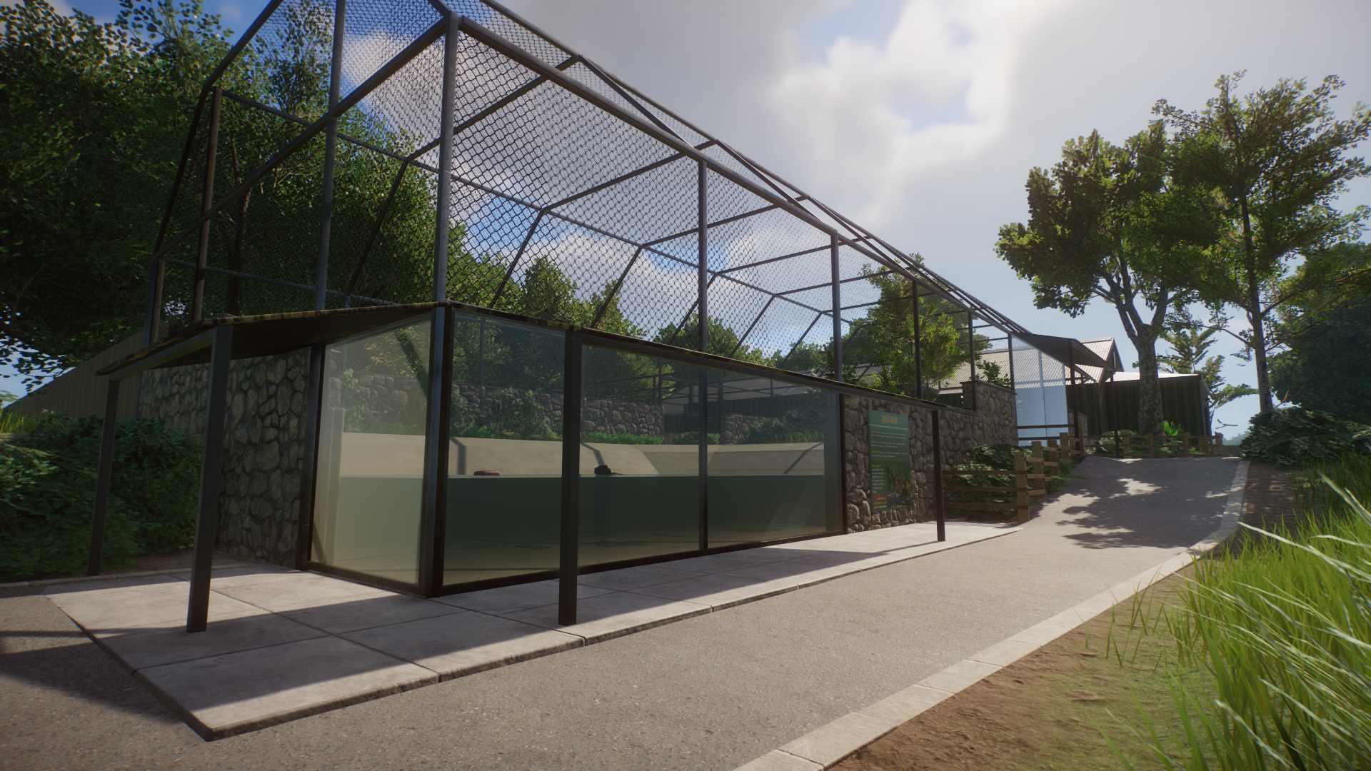 Jaguar Enclosure Underwater Viewing Area (Planet Zoo)