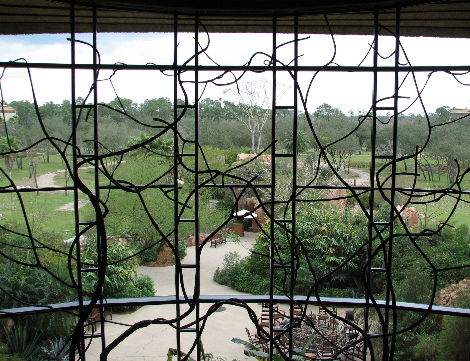 Jambo House Lobby - View of Arusha Savanna
