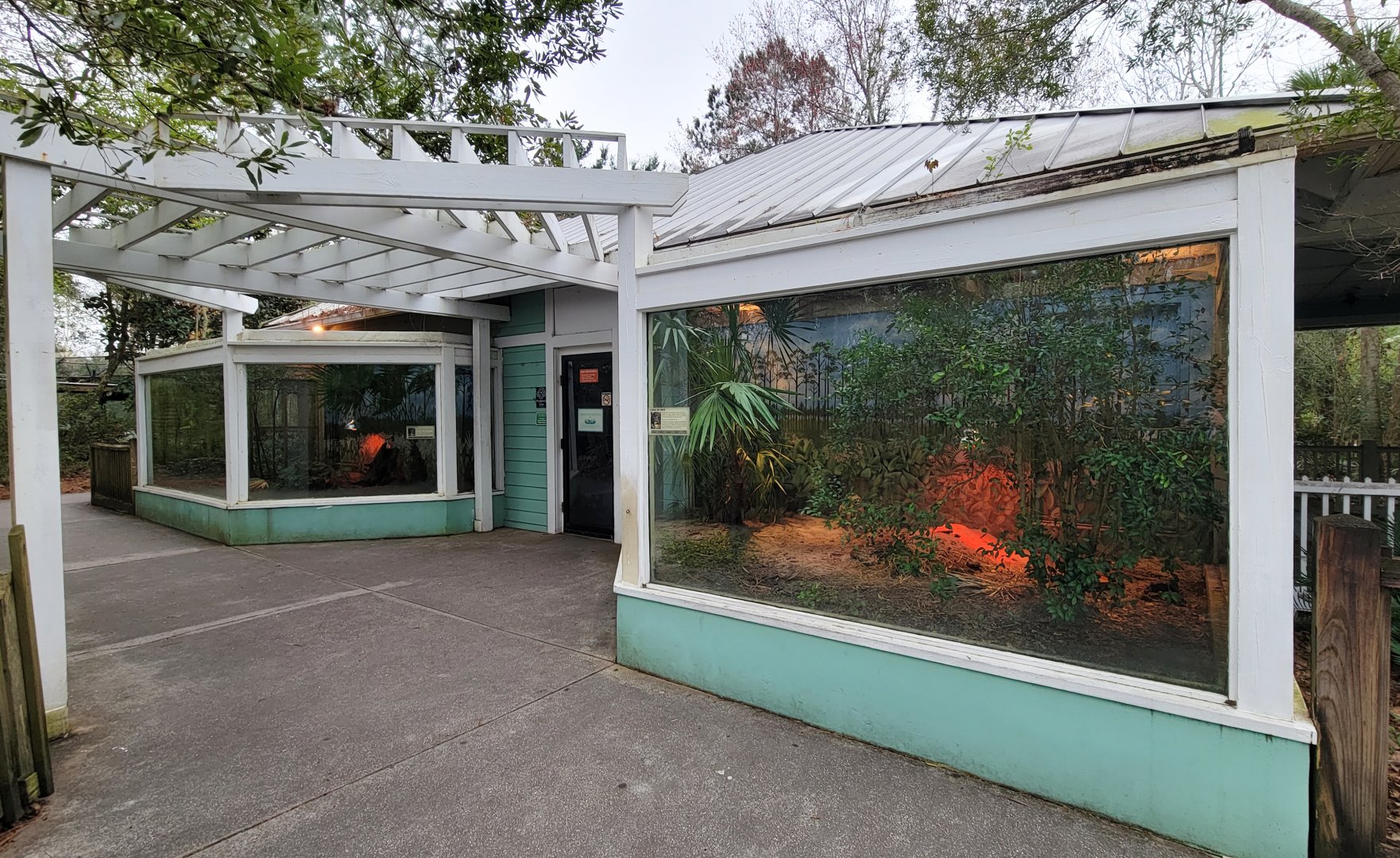 Jan. 2022 - Wild Florida - Reptiles of Florida Entrance - Eastern Indigo Snake/Florida Box Turtle Exhibits