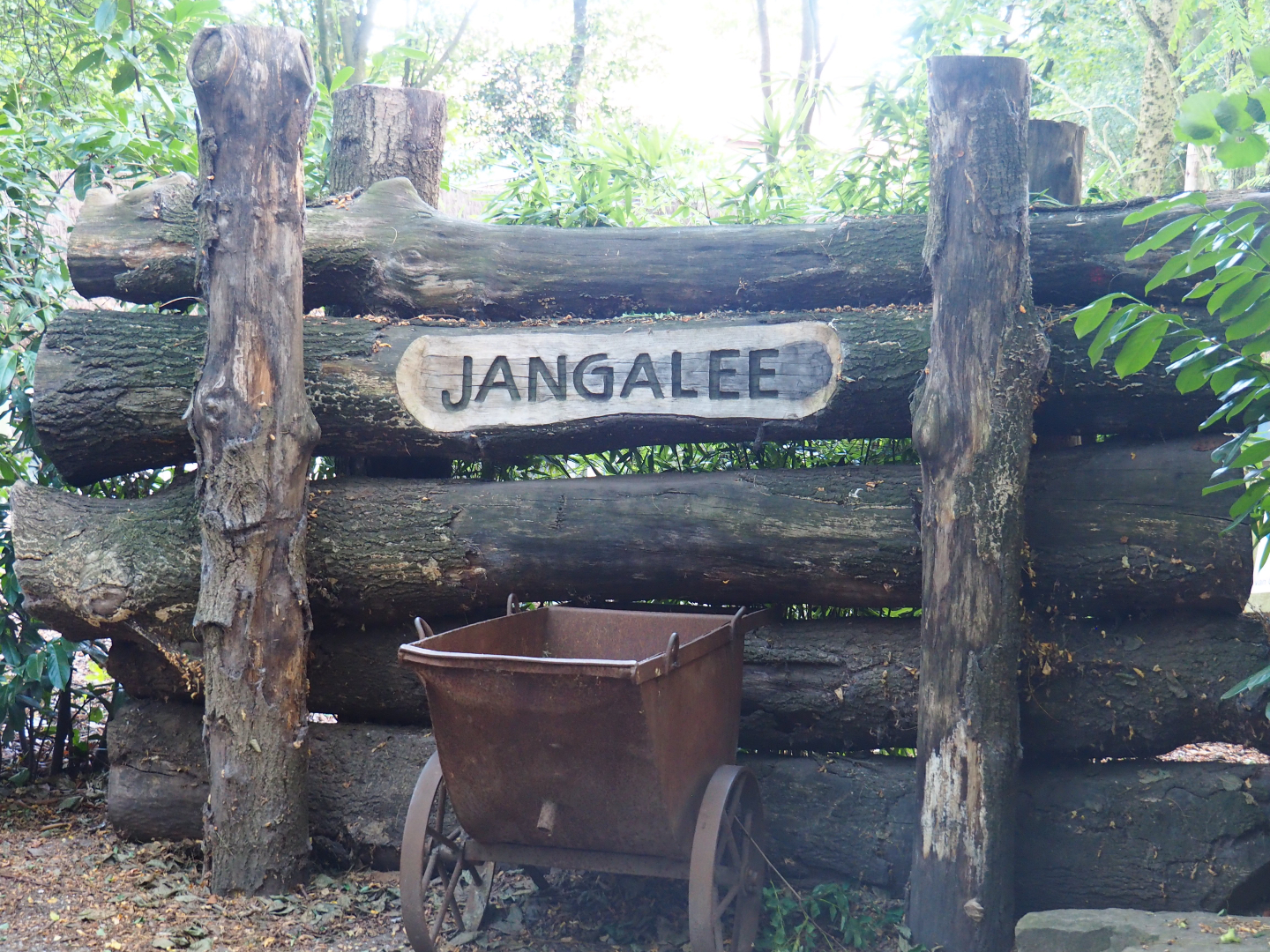 Jangalee (White and Amur tiger area) entrance theming, 2019-08-11