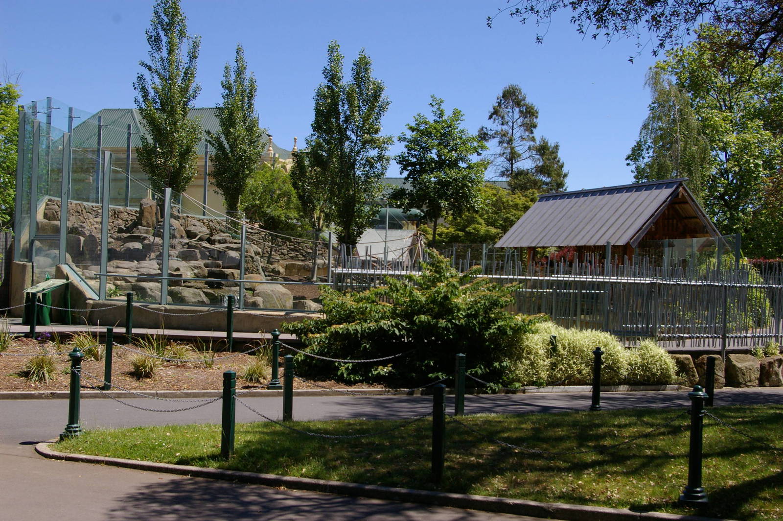Japanese macaque enclosure