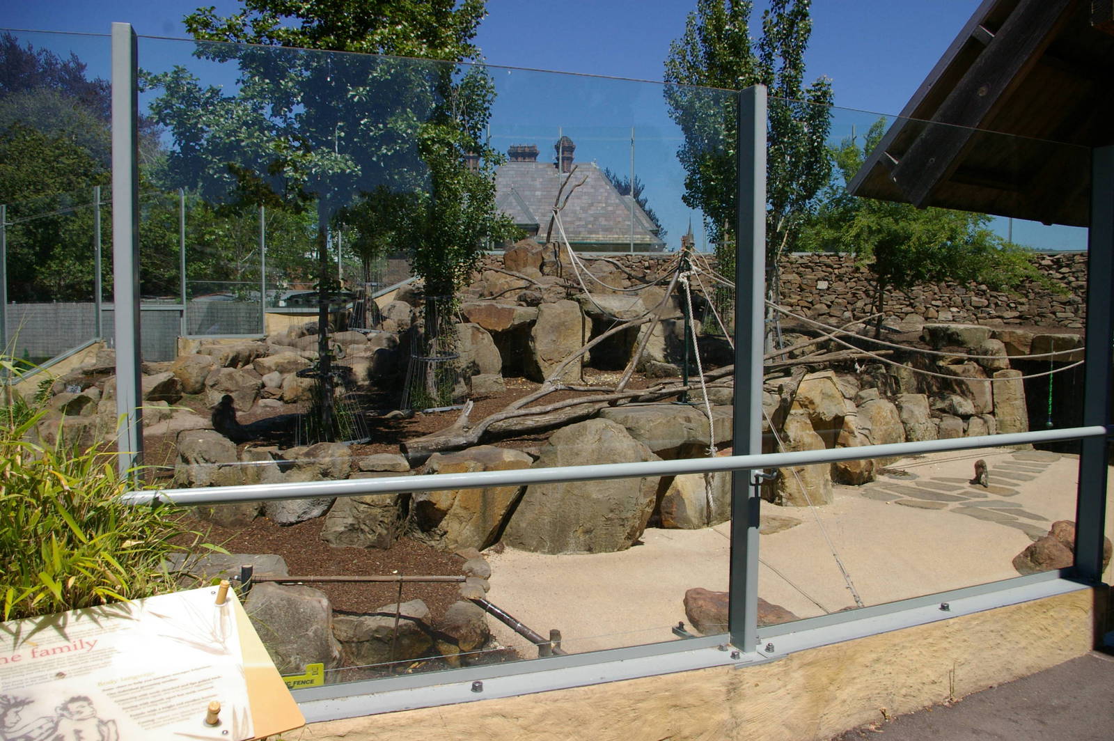 Japanese macaque enclosure