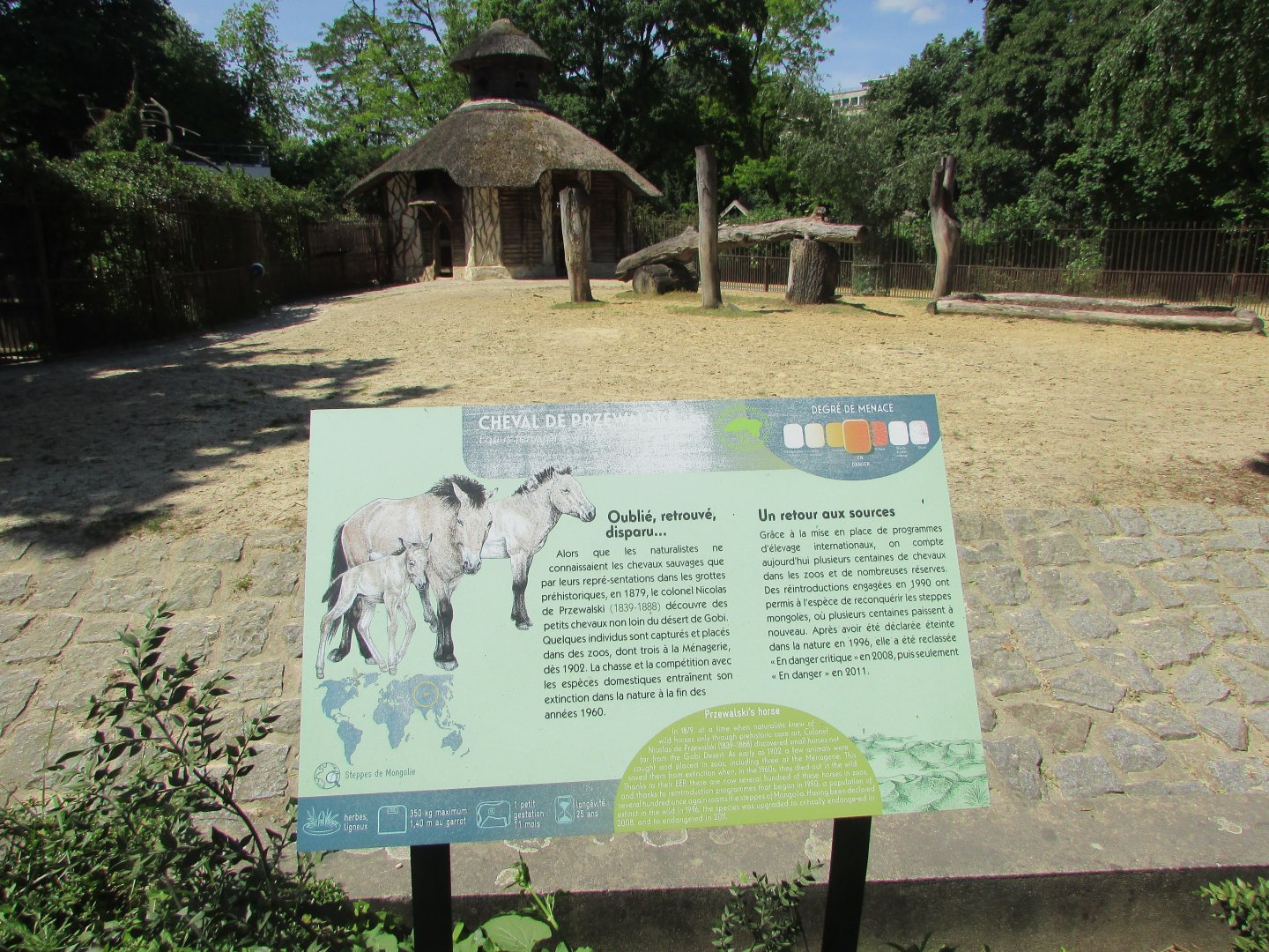 Jardin des Plantes de Paris - Signage for Takhi