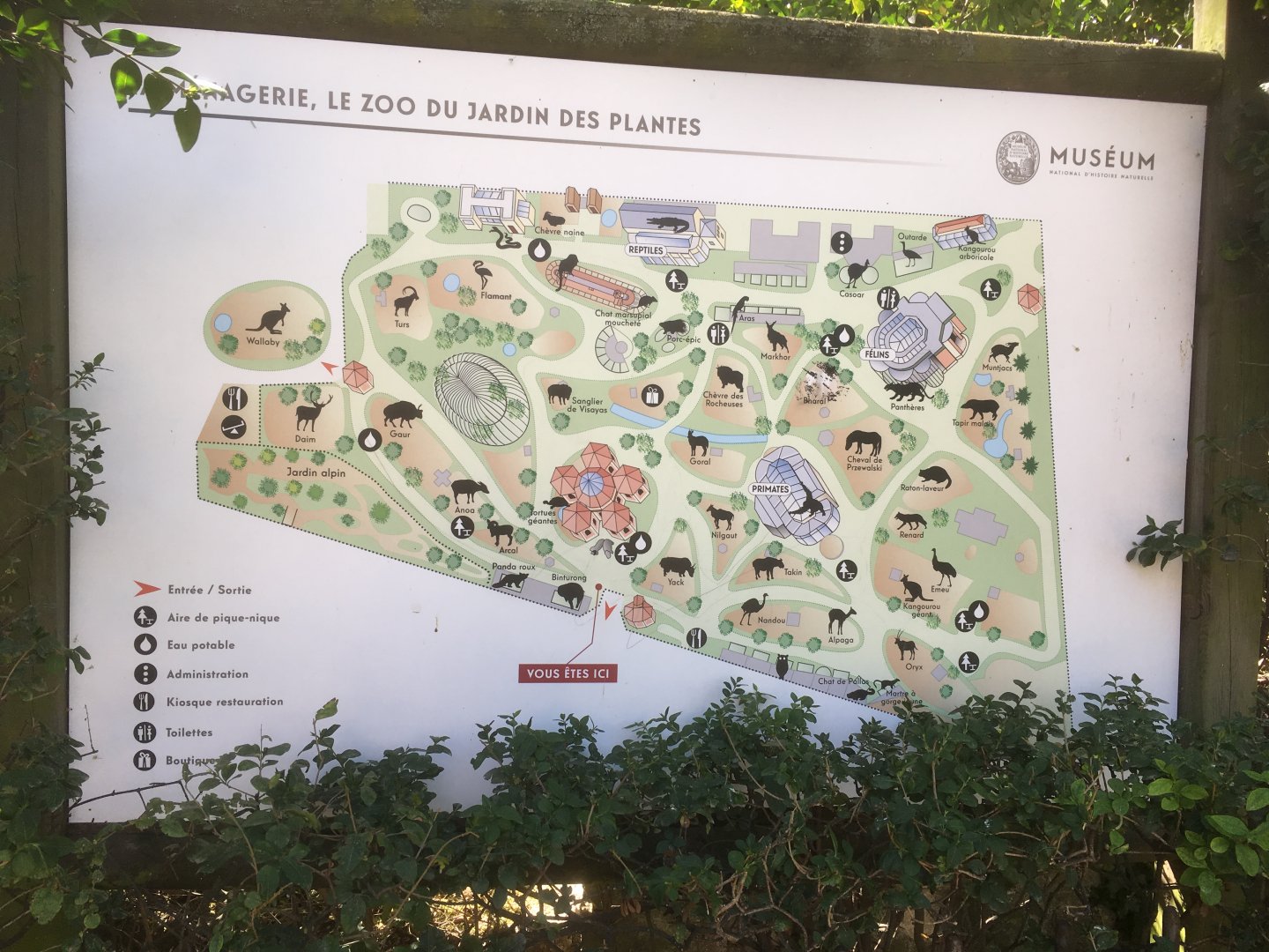 Jardin des Plantes map