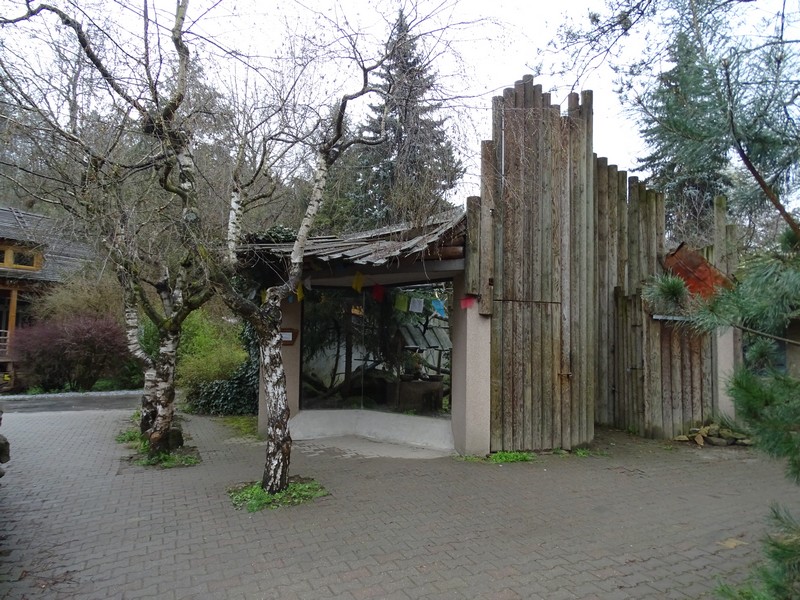 Jihlava 04/2016: Red panda enclosure