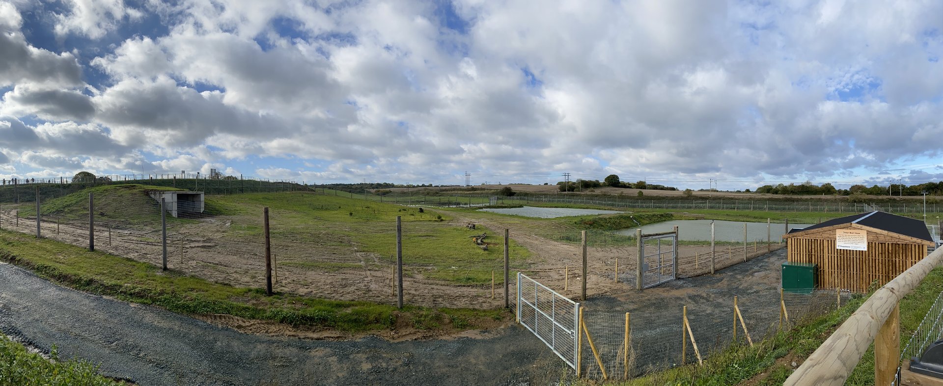 Jimmy's farm, polar bear enclosure, left side from house