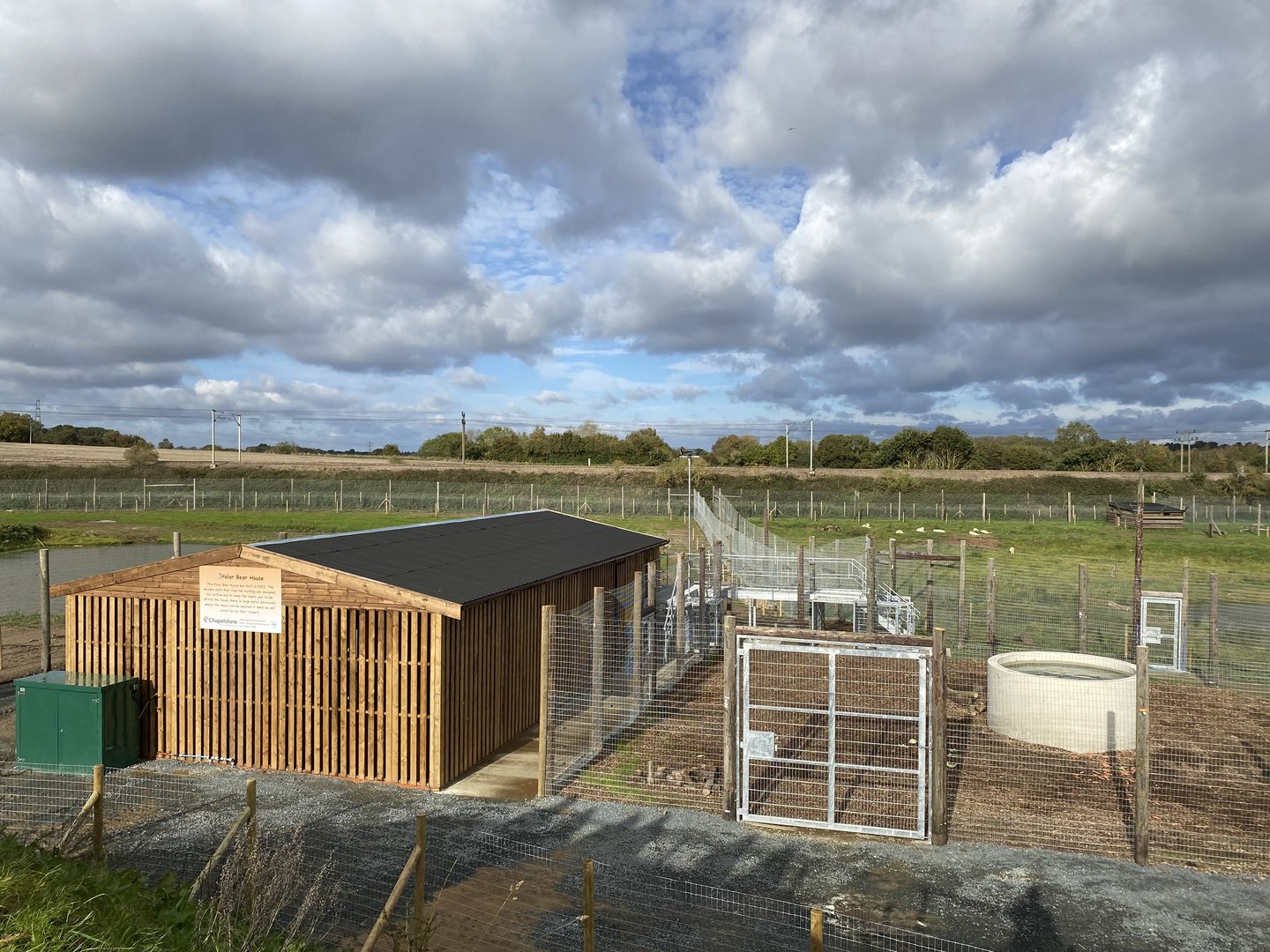 Jimmy's farm, polar bear housing and housing enclosure