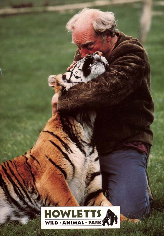 John Aspinall with Tiger
