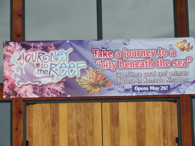 Journey to the Reef Sign on Barnhardt Family Welcome Center