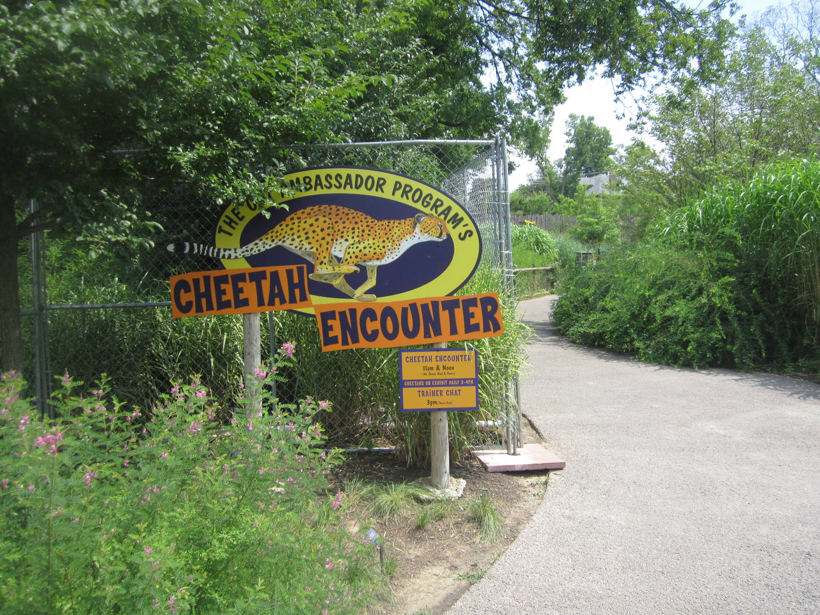 Jul. 2012-Cheetah Encounter Entrance Sign