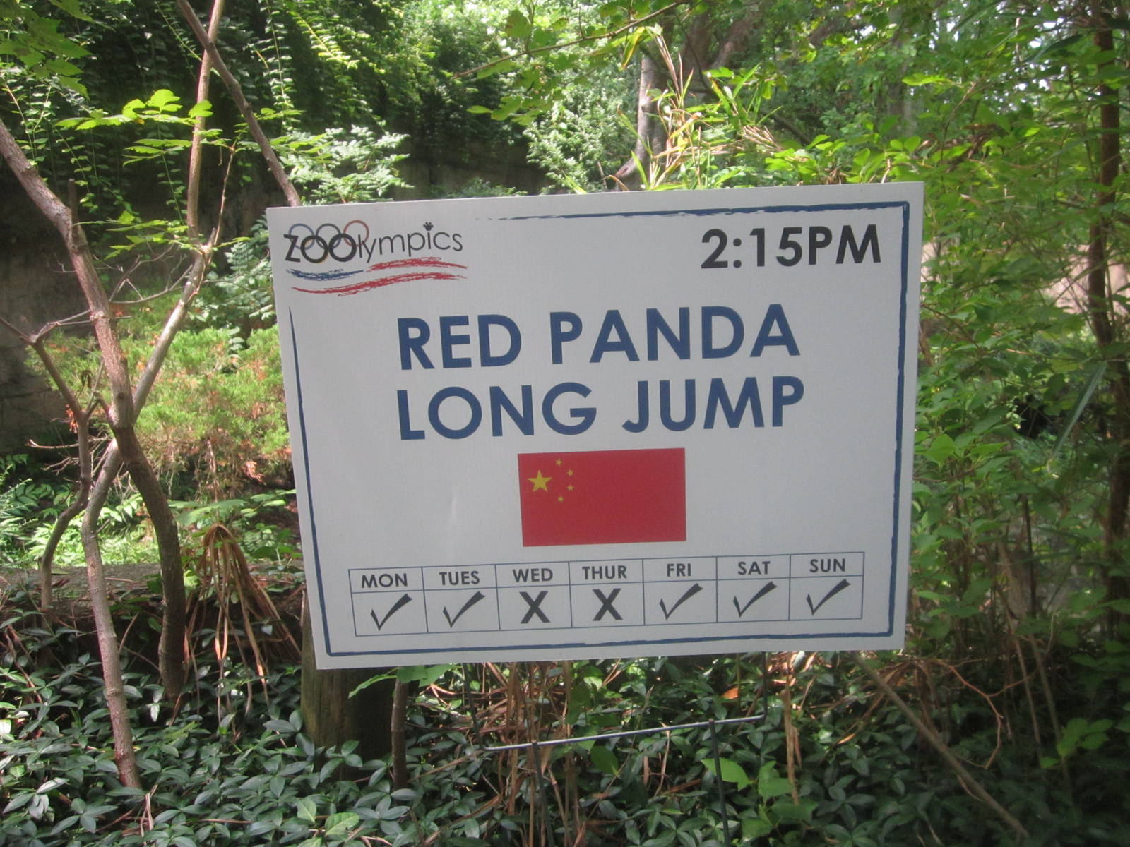 Jul. 2012-Zoolympics Sign