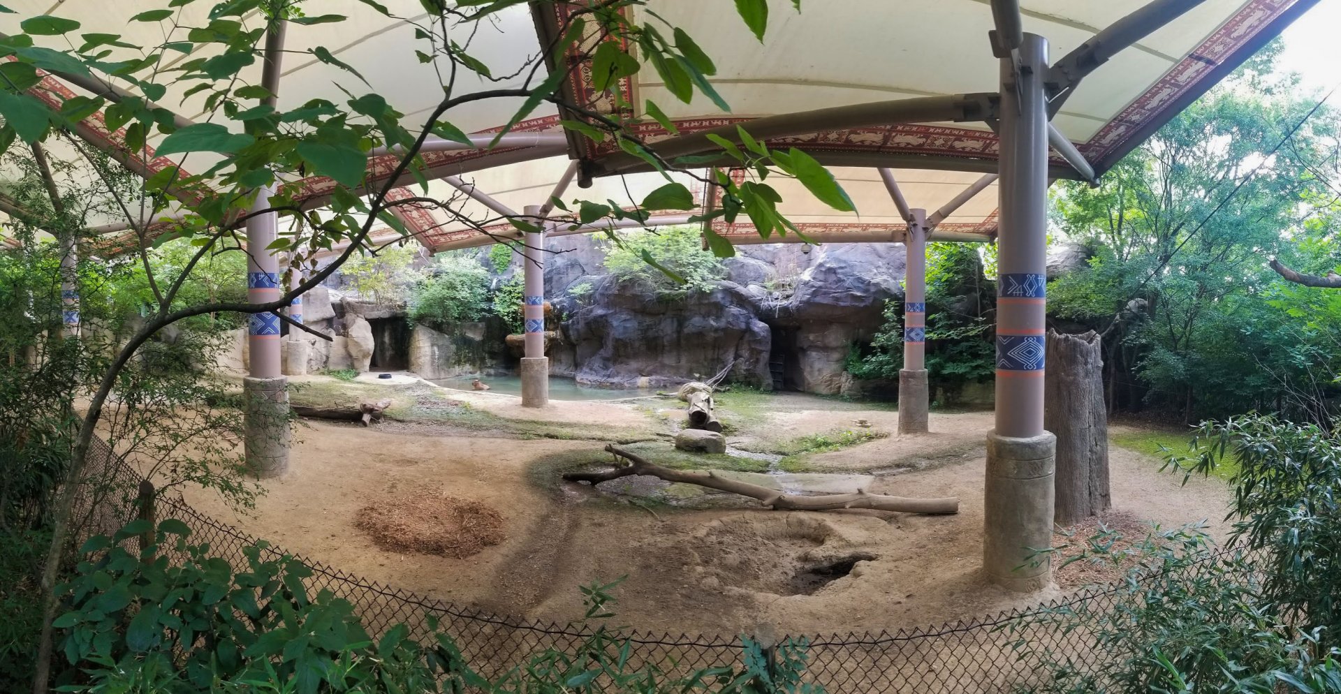 Jul. 2018 - Wildlife Canyon - Capybara Exhibit (Panorama) (Former Sumatran Rhino Exhibit)